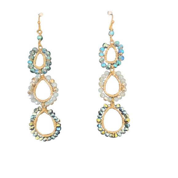 other Jewelry - Beaded Lochan Earrings - Three Tier Chandelier Earrings from Anthropologie